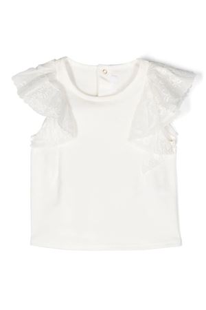 T-shirt in cotone bianco CHLOE' KIDS | C05434117